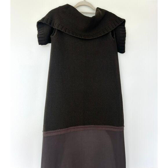 Rick Owens Vintage Queen F/W 2004 Espresso Brown Open Front Long Wool Sweater 44 - Picture 16 of 16